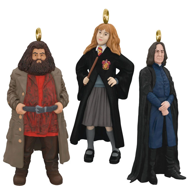 Hallmark Mini Harry Potter™ Hermione™, Hagrid™ And Snape™ Metal Ornaments, Set Of 3 3 Hallmark Mini Harry Potter™ Hermione™, Hagrid™ And Snape™ Metal Ornaments, Set Of 3