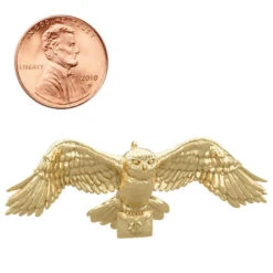 Hallmark Mini Harry Potter™ The Wizarding World™ Metal Ornaments, Set Of 3 -Hallmark Hogwarts Crest Owl Deathly Hallows Keepsake Ornaments 2199QXM9249 11