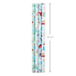 Hallmark Holiday Mix 4-Pack Christmas Wrapping Paper Assortment, 120 Sq. Ft. -Hallmark Holiday Mix Assorted Christmas Wrapping Paper 5JXW1042 04