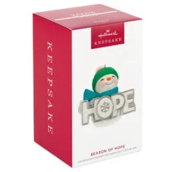 Hallmark Season Of Hope Snowman Ornament With Light -Hallmark Hope Sparkly Snowman Keepsake Ornament 2999QGO2659 04