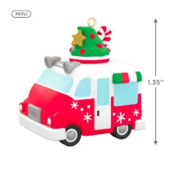 Hallmark Mini Festive Frozen Treats Ornament With Sound, 1.35" -Hallmark Ice Cream Truck Keepsake Ornament 1299QXM9199 03