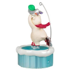 Hallmark Skating Snowball And Tuxedo Ornament With Motion 13 Hallmark Skating Snowball And Tuxedo Ornament With Motion -Hallmark Ice Skating Polar Bear and Penguin Keepsake Ornament 3499QGO2677 06