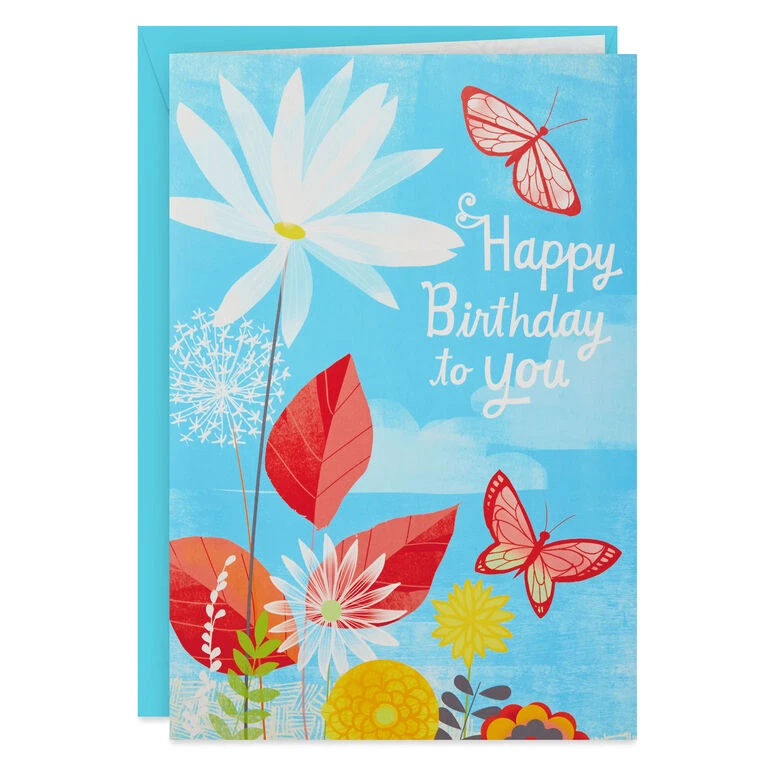 Hallmark 16" Joyful Butterflies Pop-Up Jumbo Birthday Card 3 Hallmark 16" Joyful Butterflies Pop-Up Jumbo Birthday Card