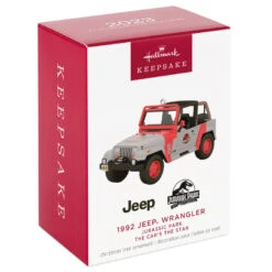 Hallmark The Car's The Star Jurassic Park 1992 Jeep Wrangler Metal Ornament -Hallmark Jurassic Park Jeep Keepsake Ornament 2199QXR8149 04