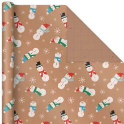 Hallmark Kraft Assorted 4-Pack Christmas Wrapping Paper, 88 Sq. Ft. 13 Hallmark Kraft Assorted 4-Pack Christmas Wrapping Paper, 88 Sq. Ft. -Hallmark Kraft Christmas Wrapping Paper for Kids JXW1085 04