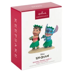 Hallmark Disney Lilo & Stitch Ohana Means Family Ornament -Hallmark Lilo Stitch in Hula Skirts Keepsake Ornament 2199QXD6597 04