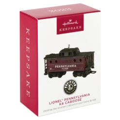 Hallmark Lionel® Pennsylvania K4 Caboose Metal Ornament -Hallmark Lionel Trains Red and Black Caboose Keepsake Ornament 2199QXI6379 04
