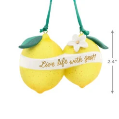 Hallmark Live Life With Zest! Porcelain Ornament 10 Hallmark Live Life With Zest! Porcelain Ornament -Hallmark Live Life With Zest Lemons Keepsake Ornament 1799QHX3057 03