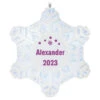 Hallmark Magic Sparkling Snowflake Block Text Personalized Ornament With Light -Hallmark Magic Sparkling Snowflake Block Text Personalized Keepsake Ornament With Light 2999QHE2010B2 01