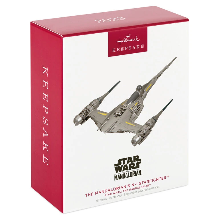 Hallmark Star Wars: The Mandalorian™ The Mandalorian's N-1 Starfighter™ Ornament 6 Hallmark Star Wars: The Mandalorian™ The Mandalorian's N-1 Starfighter™ Ornament - Image 4