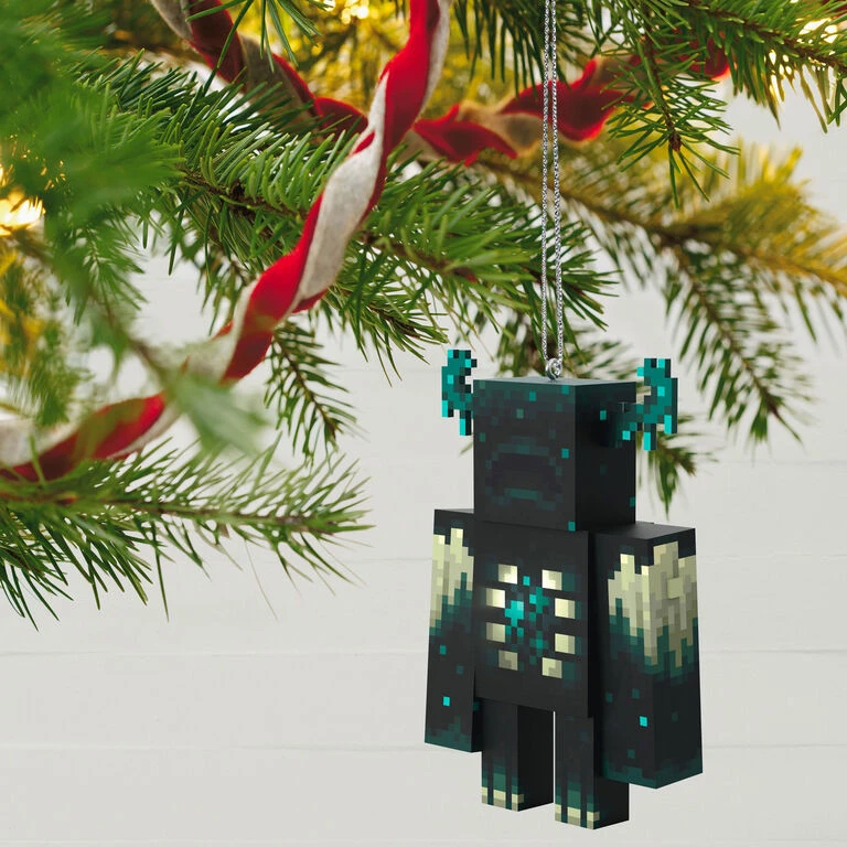 Hallmark Minecraft Warden Ornament With Light 4 Hallmark Minecraft Warden Ornament With Light - Image 2