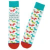 Hallmark Morning Person For My Dog Funny Crew Socks -Hallmark Morning Person Dog Illustrations Novelty Crew Socks 1SOX2082 01