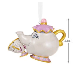 Hallmark Disney Beauty And The Beast A Mother's Love Porcelain Ornament 10 Hallmark Disney Beauty And The Beast A Mother's Love Porcelain Ornament -Hallmark Mrs. Potts and Chip Keepsake Ornament 2499QHX3109 03