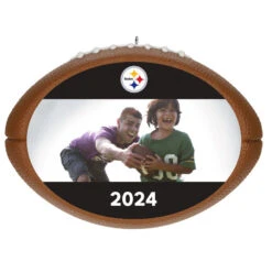 Hallmark NFL Football Pittsburgh Steelers Text And Photo Personalized Ornament