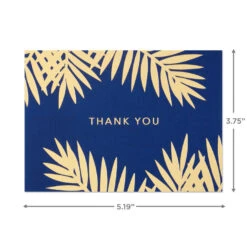 Hallmark Bulk Navy And Gold Assorted Blank Thank-You Notes, Box Of 120 -Hallmark Navy and Gold Assorted Blank ThankYou Notes Bulk Pack 5STZ1064 04