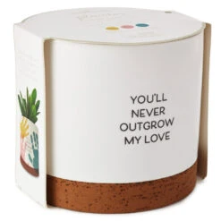 Hallmark Never Outgrow My Love Planter Handprint Kit -Hallmark Never Outgrow My Love Planter With Paints 1BBY4851 03