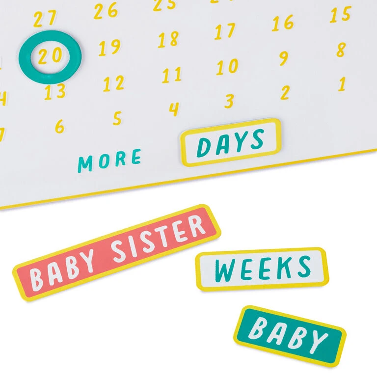 Hallmark So Excited To Meet You Magnetic Baby Countdown Board 5 Hallmark So Excited To Meet You Magnetic Baby Countdown Board - Image 3