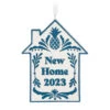 Hallmark New Home 2023 Porcelain Ornament -Hallmark New Home Blue and White House Keepsake Ornament 1799QHX3039 01