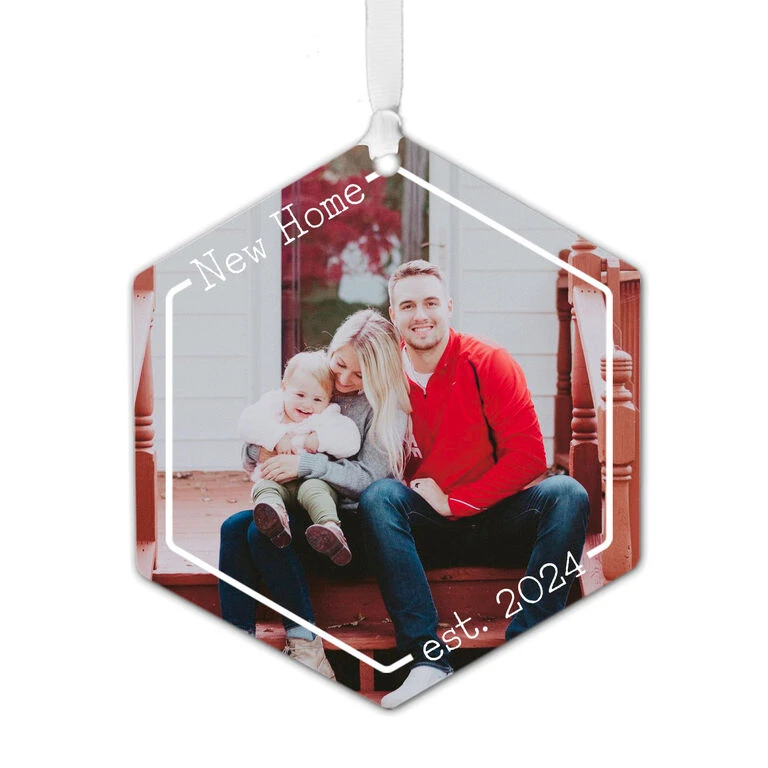 Hallmark New Home Personalized Text And Photo Metal Ornament 3 Hallmark New Home Personalized Text And Photo Metal Ornament