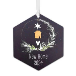 Hallmark New Home Personalized Text Metal Ornament