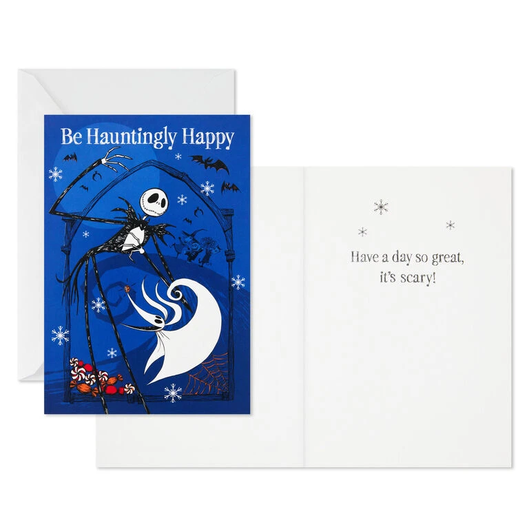 Hallmark Disney Tim Burton's The Nightmare Before Christmas Hauntingly Happy Boxed Cards, Pack Of 16 5 Hallmark Disney Tim Burton's The Nightmare Before Christmas Hauntingly Happy Boxed Cards, Pack Of 16 - Image 3