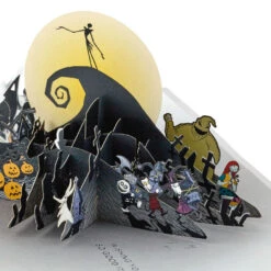 Hallmark Disney Tim Burton's The Nightmare Before Christmas Happy Nightmares 3D Pop-Up Card -Hallmark Nightmare Before Christmas Jack Skellington 3D PopUp Card 1499LAD2846 02