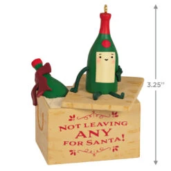 Hallmark A Case Of Christmas Cheer Ornament -Hallmark None for Santa Wine Crate Keepsake Ornament 1799QGO2869 03