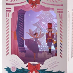 Hallmark Nutcracker Musical 3D Pop-Up Christmas Card With Light -Hallmark Nutcracker Shadow Box 3D PopUp Music Light Christmas Card 1099XOD4041 06