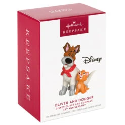 Hallmark Disney Oliver And Company 35th Anniversary Oliver And Dodger Ornament -Hallmark Oliver and Company Dog and Cat Keepsake Ornament 1899QXD6559 04