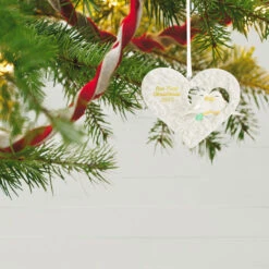 Hallmark Our First Christmas Birds In Heart 2023 Porcelain Ornament 9 Hallmark Our First Christmas Birds In Heart 2023 Porcelain Ornament -Hallmark Our 1st Christmas Birds in Heart Keepsake Ornament 2299QGO2877 02