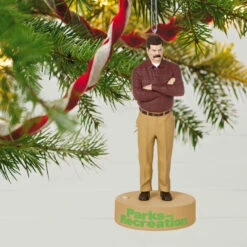 Hallmark Parks And Recreation Ron Swanson Ornament With Sound -Hallmark Parks and Rec Ron Swanson Keepsake Ornament 2199QXI7277 02