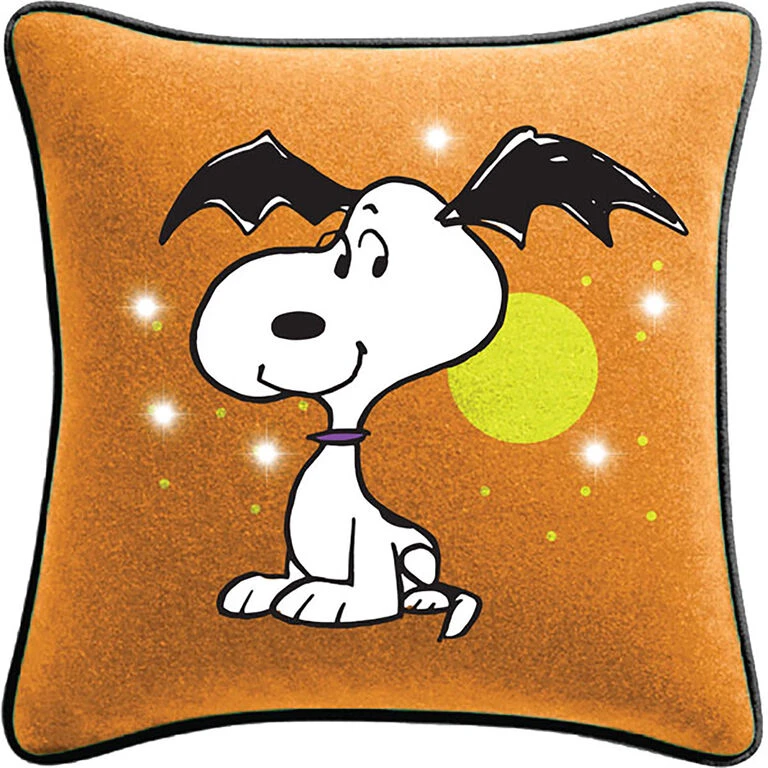 Hallmark Peanuts® Batty Snoopy Light-Up Pillow, 16.5x16.5 3 Hallmark Peanuts® Batty Snoopy Light-Up Pillow, 16.5x16.5