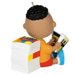 Hallmark The Peanuts® Gang Franklin Ornament 13 Hallmark The Peanuts® Gang Franklin Ornament -Hallmark Peanuts Franklin Reading Comics Keepsake Ornament 1899QXE3289 06
