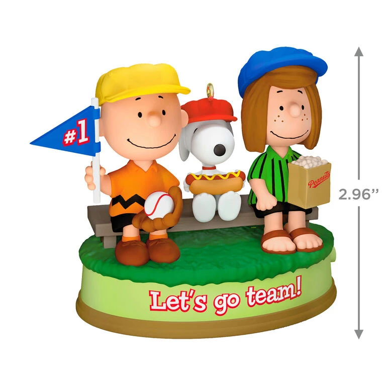 Hallmark The Peanuts® Gang Batter Up! Musical Ornament 5 Hallmark The Peanuts® Gang Batter Up! Musical Ornament - Image 3
