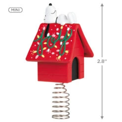 Hallmark Mini The Peanuts® Gang Snoopy Christmas Tree Topper And Tree Skirt, Set Of 2 -Hallmark Peanuts Snoopy Mini Keepsake Tree Skirt and Topper 2599QSB6249 03