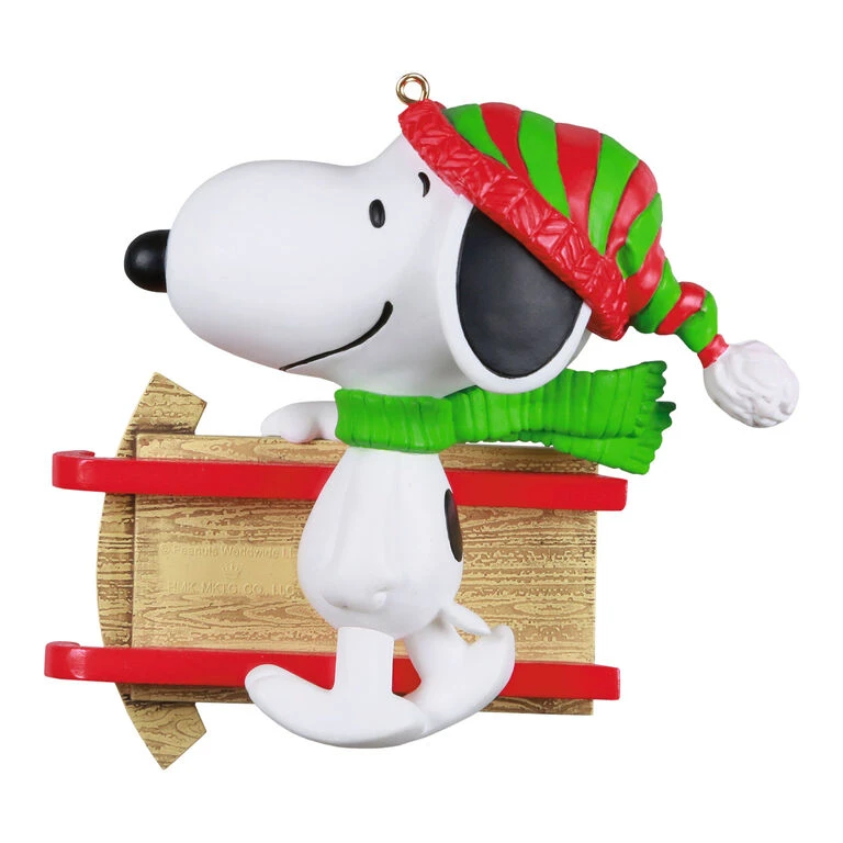 Hallmark Peanuts® Sledding With Snoopy Personalized Ornament 8 Hallmark Peanuts® Sledding With Snoopy Personalized Ornament - Image 6