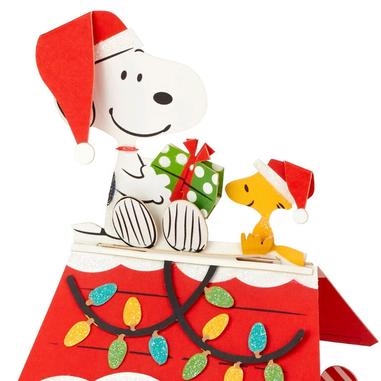 Hallmark Peanuts® Snoopy Joy To The World 3D Pop-Up Christmas Card 4 Hallmark Peanuts® Snoopy Joy To The World 3D Pop-Up Christmas Card - Image 2