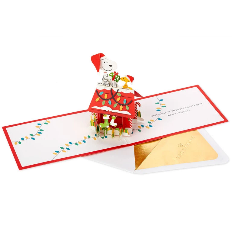 Hallmark Peanuts® Snoopy Joy To The World 3D Pop-Up Christmas Card 5 Hallmark Peanuts® Snoopy Joy To The World 3D Pop-Up Christmas Card - Image 3