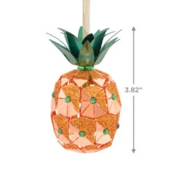 Pineapple Premium Metal Hallmark Ornament -Hallmark Pineapple Metal Christmas Ornament 1HDL2146 03