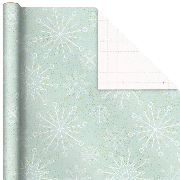 Hallmark Pink And Mint Assorted 3-Pack Christmas Wrapping Paper, 120 Sq. Ft. 6 Hallmark Pink And Mint Assorted 3-Pack Christmas Wrapping Paper, 120 Sq. Ft. - Image 4