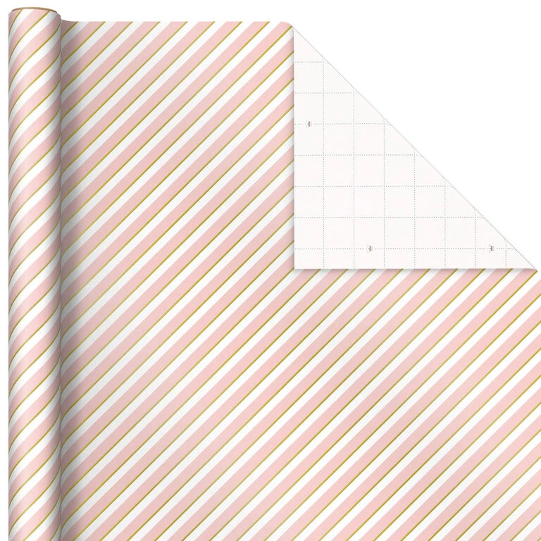 Hallmark Pink And Mint Assorted 3-Pack Christmas Wrapping Paper, 120 Sq. Ft. 7 Hallmark Pink And Mint Assorted 3-Pack Christmas Wrapping Paper, 120 Sq. Ft. - Image 5