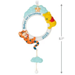 Hallmark Disney Winnie The Pooh Baby's First Christmas 2023 Ornament 10 Hallmark Disney Winnie The Pooh Baby's First Christmas 2023 Ornament -Hallmark Pooh and Tigger Babys 1st Christmas Keepsake Ornament 1999QXD6577 03