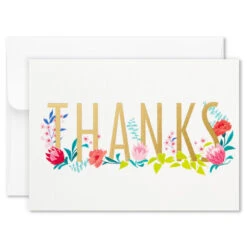 Hallmark Pretty Floral Assorted Blank Thank-You Notes, Box Of 24 14 Hallmark Pretty Floral Assorted Blank Thank-You Notes, Box Of 24 -Hallmark Pretty Floral Assorted Blank ThankYou Notes in Box 1499TYN2424 03