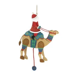 Hallmark Pull-String Camel With Santa Wood Ornament 13 Hallmark Pull-String Camel With Santa Wood Ornament -Hallmark PullString Camel With Santa Keepsake Ornament 2499QGO2977 06