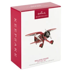 Hallmark Sky's The Limit Bulldog Racer Ornament 11 Hallmark Sky's The Limit Bulldog Racer Ornament -Hallmark Red Black White Airplane Keepsake Ornament 1999QXR8169 04