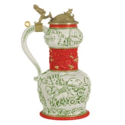 Hallmark Beer Stein Special Edition 2023 Ornament 13 Hallmark Beer Stein Special Edition 2023 Ornament -Hallmark Red Green and Gold Beer Stein Keepsake Ornament 1999QGO2807 06