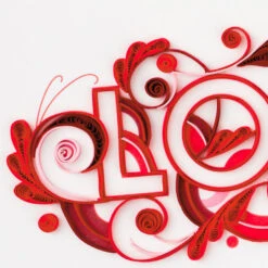 Hallmark With All My Heart Quilled Paper Handmade Love Card 13 Hallmark With All My Heart Quilled Paper Handmade Love Card -Hallmark Red Letters Quilled Paper Handmade Romantic Love Card 1299LAD2811 04