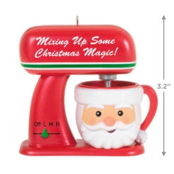 Hallmark Magical Mixer Ornament 10 Hallmark Magical Mixer Ornament -Hallmark Red Stand Mixer With Santa Bowl Keepsake Ornament 1699QGO2909 03