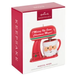 Hallmark Magical Mixer Ornament 11 Hallmark Magical Mixer Ornament -Hallmark Red Stand Mixer With Santa Bowl Keepsake Ornament 1699QGO2909 04