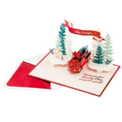 Hallmark Joy To You 3D Pop-Up Christmas Card -Hallmark Red Truck 3D PopUp Christmas Card 1299IXC7122 02